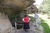  Lambie's well, near Berrima River, Betty & Grandad looking on